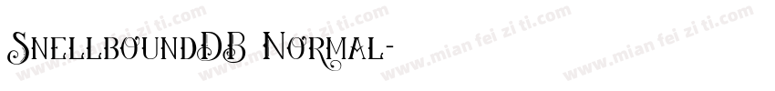 SnellboundDB Normal字体转换